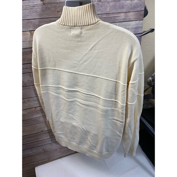 Pendleton Vintage heavy Knit Sweater Made in Japan Cream Beige XL - Picture 2 of 13